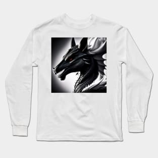 Black Dragon - Fantasy Creatures Long Sleeve T-Shirt